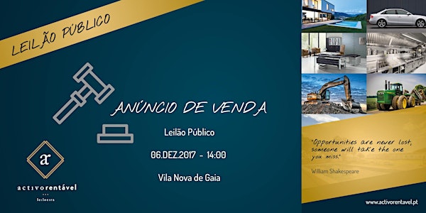 Leilão Público - 06.12.2017