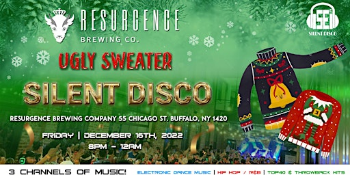 Ugly Sweater Silent Disco at Resurgence  Brewing -