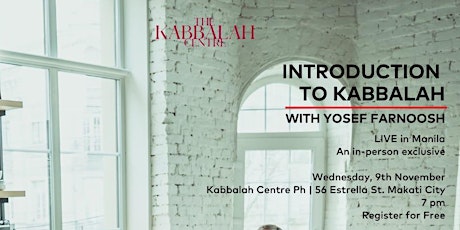 Hauptbild für Intro to Kabbalah with Yosef Farnoosh