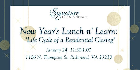 New Year's Lunch n' Learn