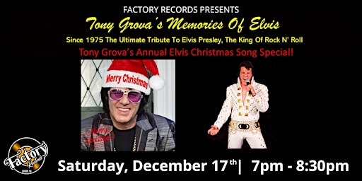 Tony Grova's Annual Elvis Christmas Song Special