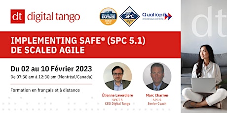 Implementing SAFe® (SPC 5.1) de Scaled Agile, à distance et en français