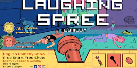 Laughing Spree: English Comedy on a BOAT (FREE SHOTS) 29.11.