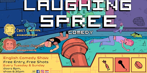Laughing Spree: English Comedy on a BOAT (FREE SHOTS) 06.12.