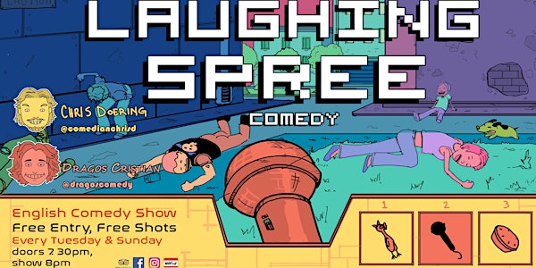 Laughing Spree: English Comedy on a BOAT (FREE SHOTS) 11.12.