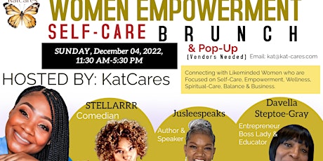 Women Empowerment Self-Care Brunch & POP-UP December 04th 11:30 AM-5:30 PM