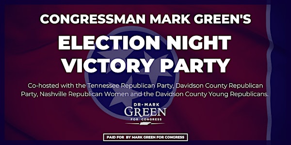 Congressman Mark Green's Election Night Victory Party