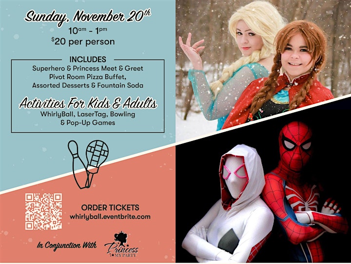 Princess and Superhero Party - Meet your favorite heroes at WhirlyBall image