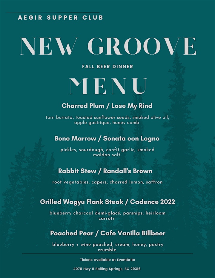 New Groove + Aegir Supper Club Beer Dinner #2 image
