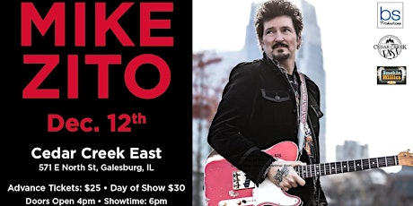 Mike Zito GA tickets( does not include table seating)