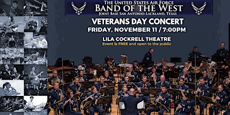 Imagem principal do evento USAF Band of the West - Honoring Our Veterans