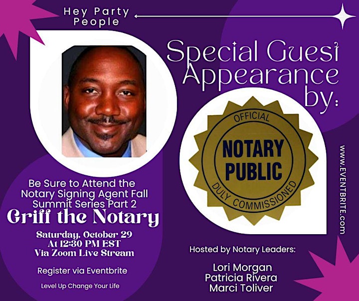 Level Up Notary Signing Agent Fall Series Summit Part 2 Oct 29, 2022 image