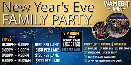 New Year's Eve Family Lane Parties