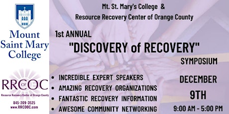 1st Annual "DISCOVERY OF RECOVERY" Symposium