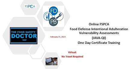 Online FSPCA  Intentional Adulteration Qualified Individuals (IAVA-QI)