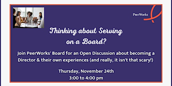 Thinking about Serving on a Board of Directors?