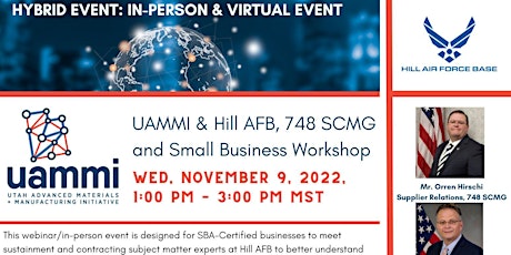 Hill AFB, 748 SCMG and Small Business Workshop
