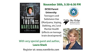 DCSD Parent University:  Teenagers and Substance Use w/ Author Laura Stack