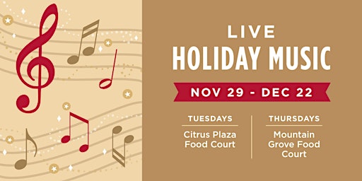 Live Music at Citrus Plaza and Mountain Grove Food Courts 2022