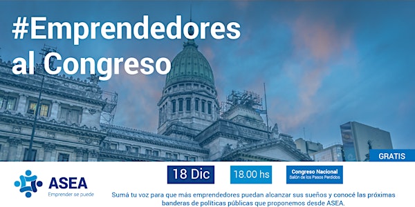 #Emprendedores al Congreso