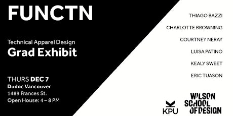 FUNCTN ... EXHIBIT 2017 | KPU Technical Apparel Design Showcase primary image