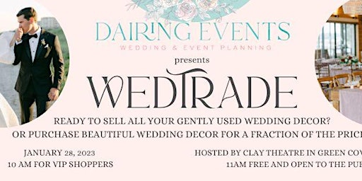 WedTrade: a pop-up Wedding Decor Resale Event