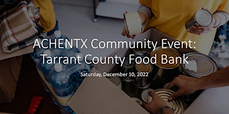 Community Event:  Tarrant County Food Bank