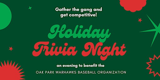 Holiday Trivia Night at One Lake Brewing to benefit the Oak Park Warhawks