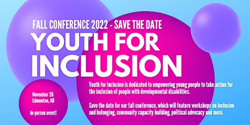 Youth for Inclusion Fall Conference 2022