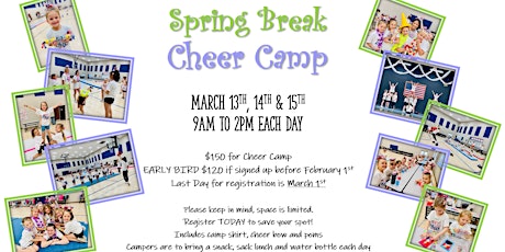 Fierce Spirit Cheer Spring Break Camp
