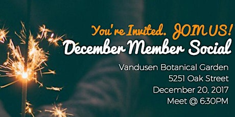 [HRSA] December Member Social: Vandusen Botanical Gardens