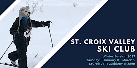 St. Croix Valley Ski Club Winter Session 2023 (Sundays Jan 8 - March 5)