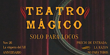 Imagen principal de Teatro Para Locos Presenta:  La Víspera Del Doce