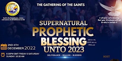 SUPERNATURAL PROPHETIC BLESSING UNTO 2023