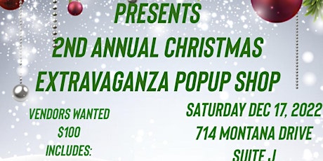 2nd Annual Christmas Extravaganza Popup Shop