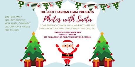 The Scott Farnan Team Presents Photos with Santa