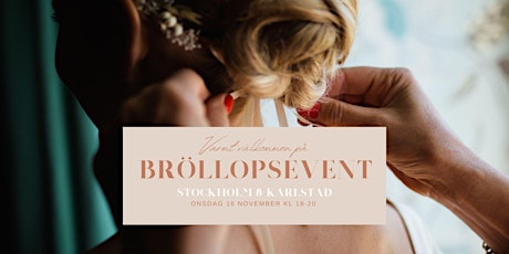 Bröllopsevent STOCKHOLM  primärbild
