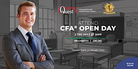 CFA Open Day - OnCampus/Virtual