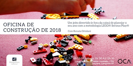 Oficina de Construção de 2018 com a Metodologia LEGO® Serious Play®