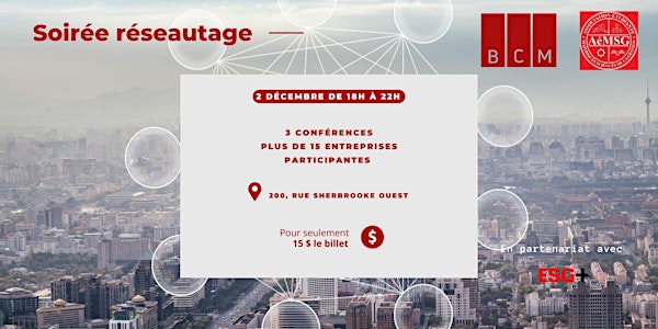 Réseautage BCM x AéMSG x ESG+
