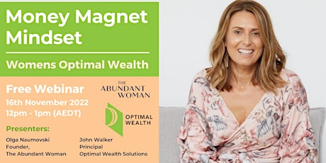 Money Magnet Mindset: Womens Optimal Wealth primary image