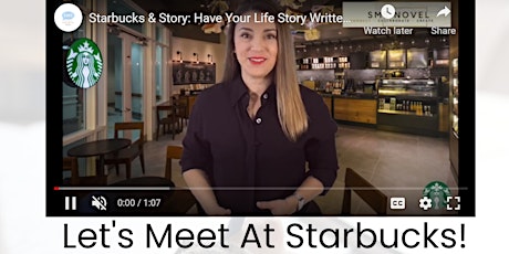 Starbucks & Story: Have Your Life Story Written By a Pro Writer Over Coffee