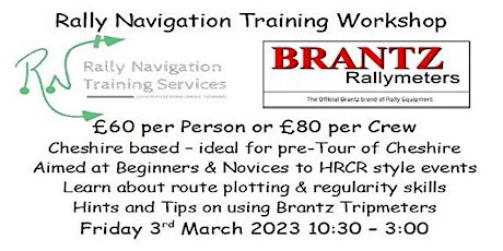 Rally Navigation Training Half Day Workshop