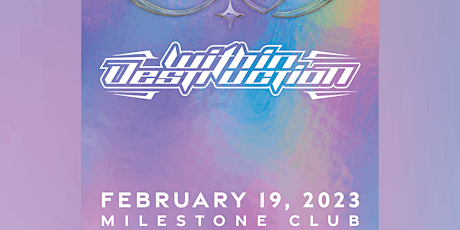 WITHIN DESTRUCTION w/ VCTMS, FOX LAKE & CARCOSA at The Milestone on 2/19/23