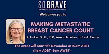 Imagen principal de Making metastatic breast cancer count