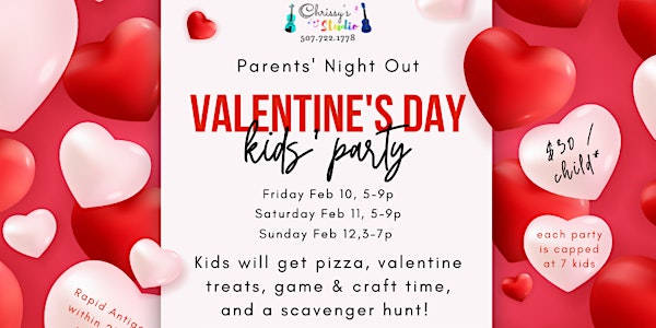 Kids Valentine Party (Parents' Night Out) - Saturday