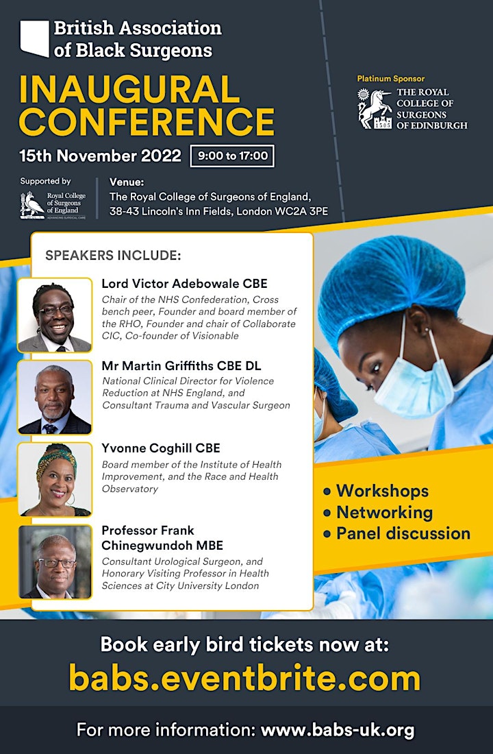 British Association of Black Surgeons Inaugural Conference 2022 image