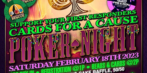 Cards for a Cause Poker Night for Responder Rescue; February 18, 2023