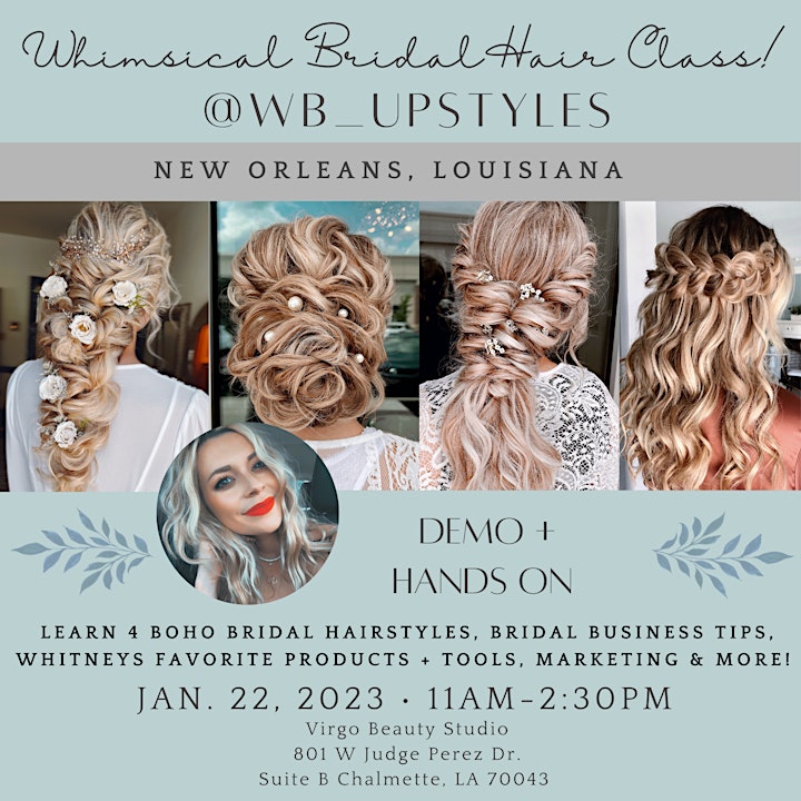 New, Orleans WHIMSICAL BRIDAL UPDO CLASS BY @WB_UPSTYLES image