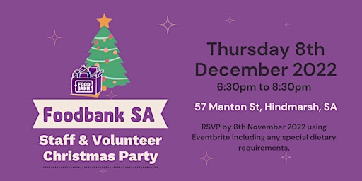 Foodbank SA Staff & Volunteer Christmas Party